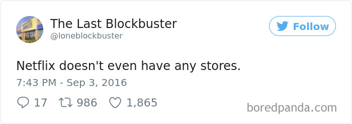 The Last Blockbuster Tweets
