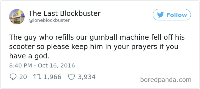 The Last Blockbuster Tweets