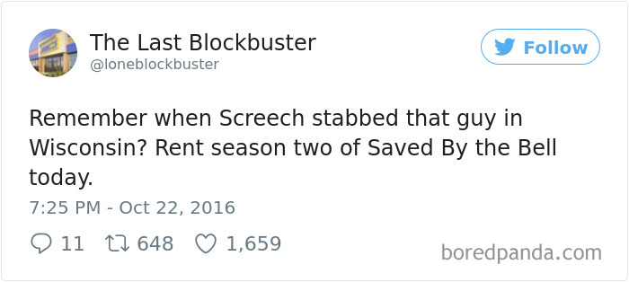 The Last Blockbuster Tweets