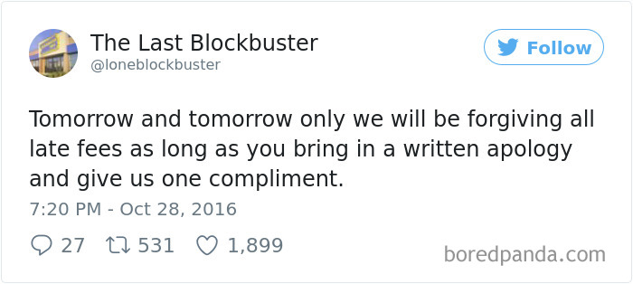 The Last Blockbuster Tweets
