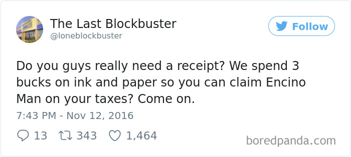 The Last Blockbuster Tweets