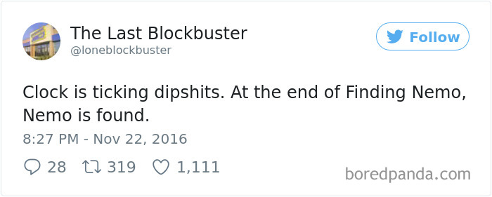 The Last Blockbuster Tweets