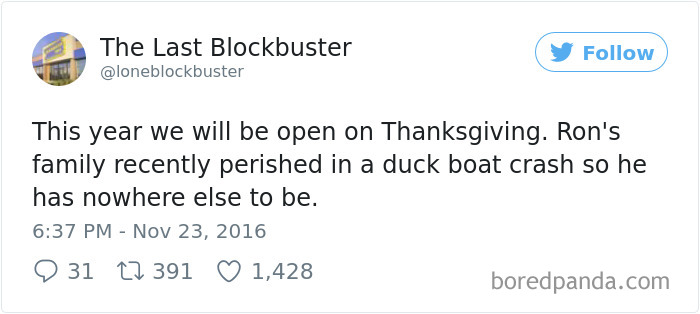 The Last Blockbuster Tweets