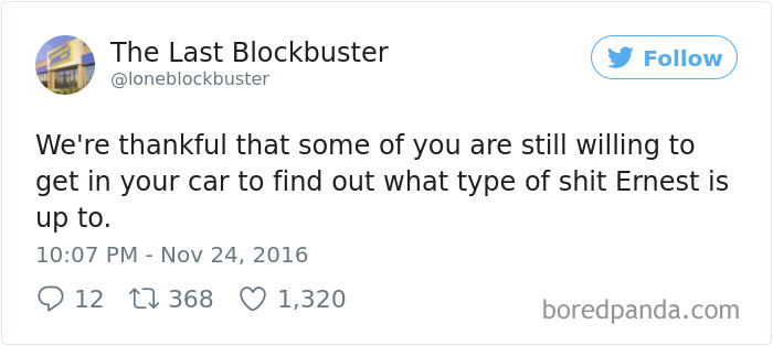 The Last Blockbuster Tweets