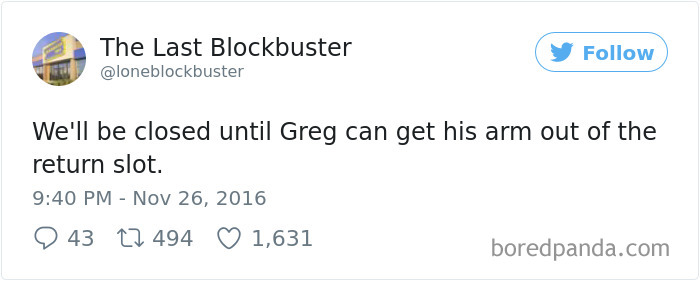 The Last Blockbuster Tweets