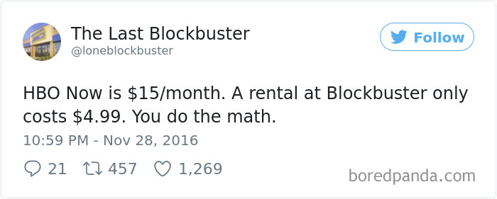 The Last Blockbuster Tweets