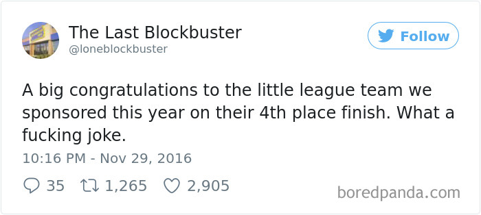 The Last Blockbuster Tweets
