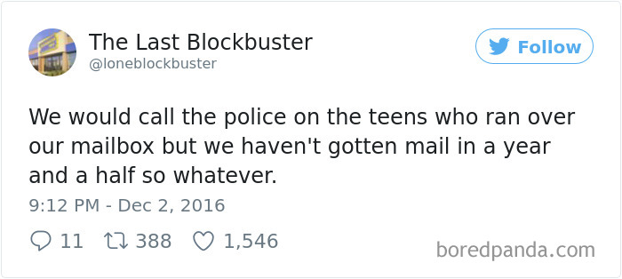 The Last Blockbuster Tweets