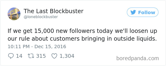 The Last Blockbuster Tweets