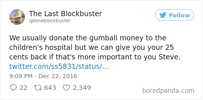 The Last Blockbuster Tweets