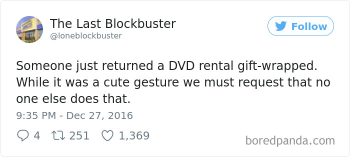 The Last Blockbuster Tweets