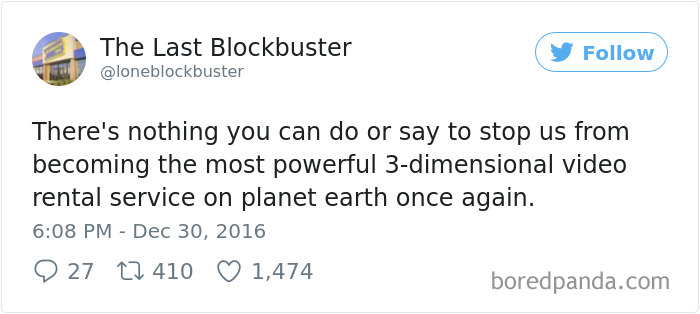 The Last Blockbuster Tweets