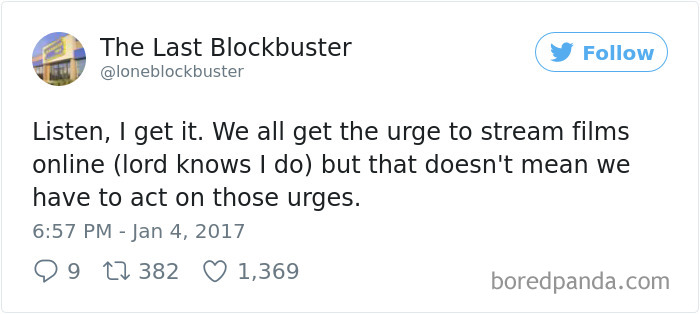 The Last Blockbuster Tweets