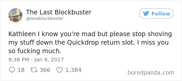 The Last Blockbuster Tweets