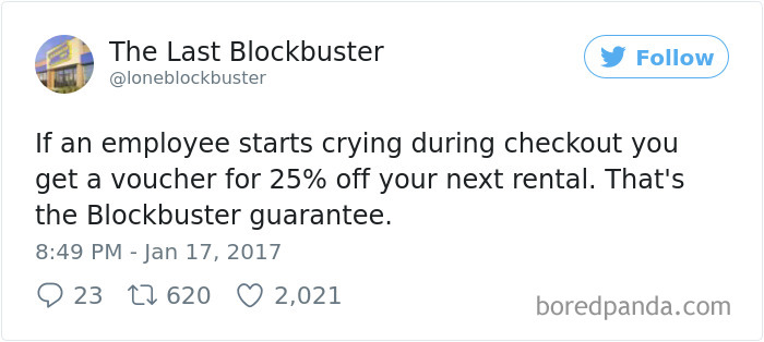 The Last Blockbuster Tweets