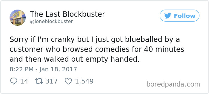 The Last Blockbuster Tweets