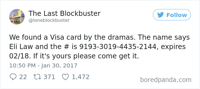 The Last Blockbuster Tweets
