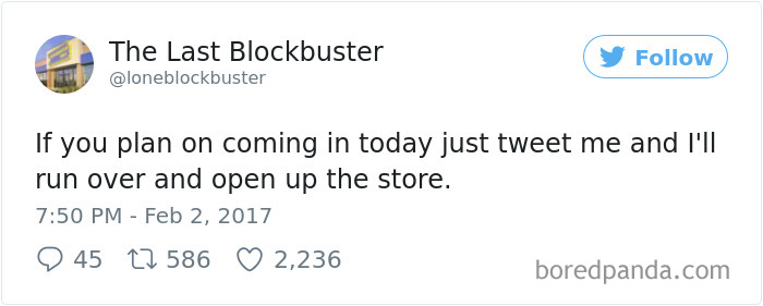 The Last Blockbuster Tweets