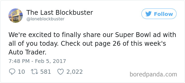 The Last Blockbuster Tweets