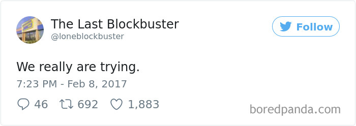 The Last Blockbuster Tweets