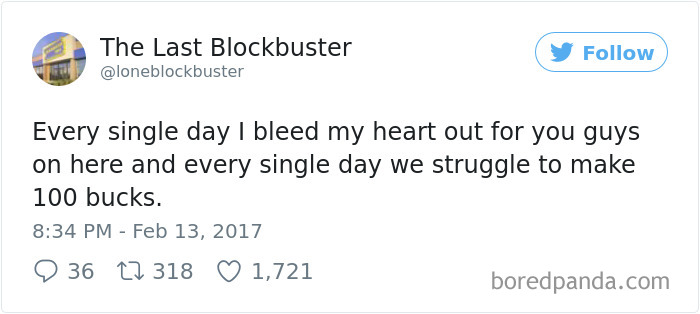 The Last Blockbuster Tweets