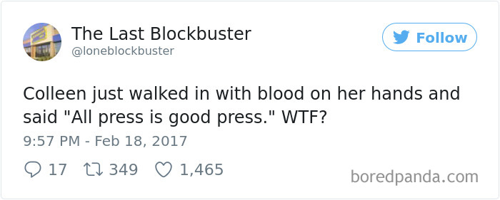 The Last Blockbuster Tweets