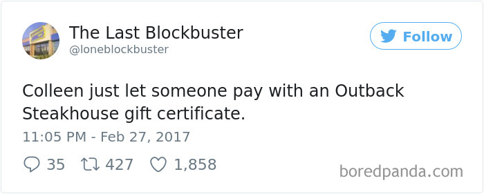 The Last Blockbuster Tweets