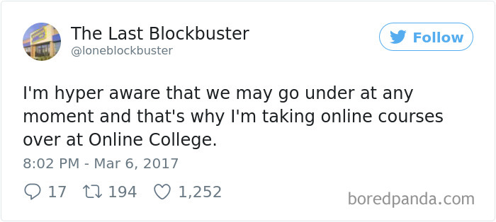 The Last Blockbuster Tweets