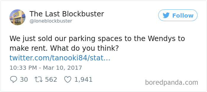 The Last Blockbuster Tweets