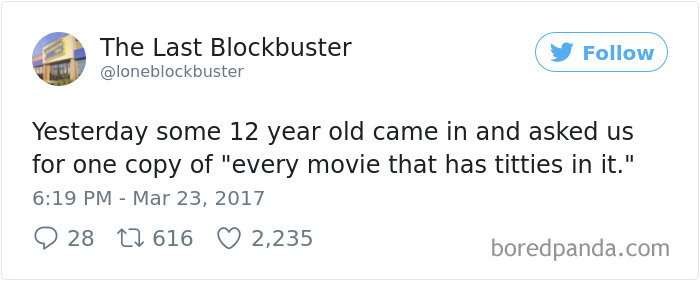 The Last Blockbuster Tweets