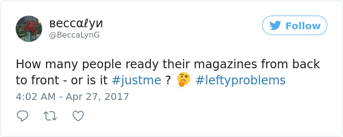 Funny-left-handers-problems