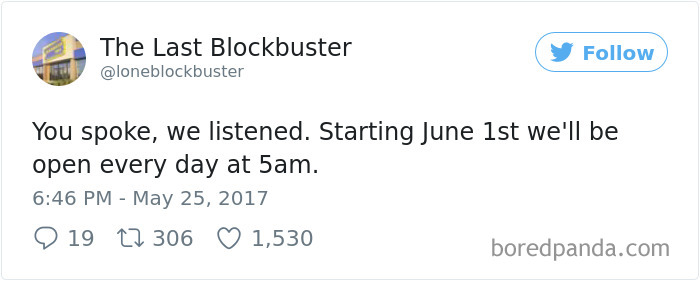 The Last Blockbuster Tweets