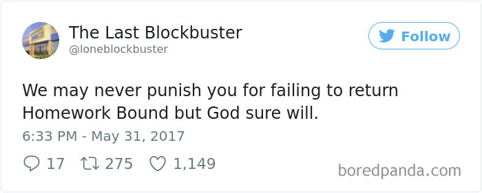 The Last Blockbuster Tweets