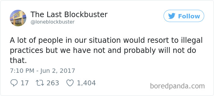 The Last Blockbuster Tweets