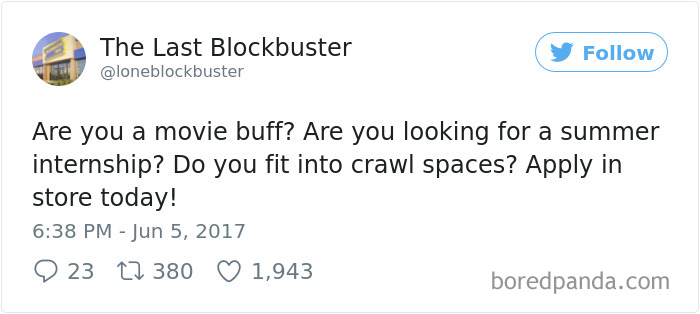 The Last Blockbuster Tweets