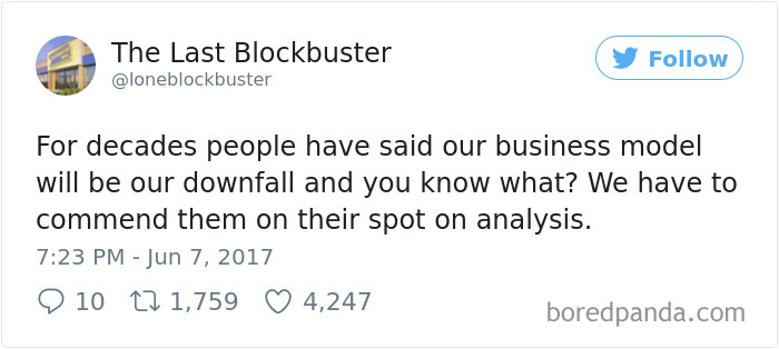 The Last Blockbuster Tweets