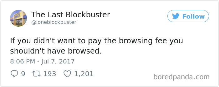 The Last Blockbuster Tweets