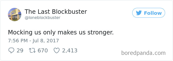 The Last Blockbuster Tweets