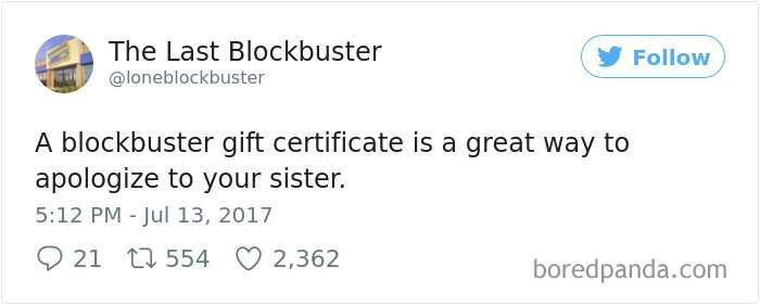 The Last Blockbuster Tweets