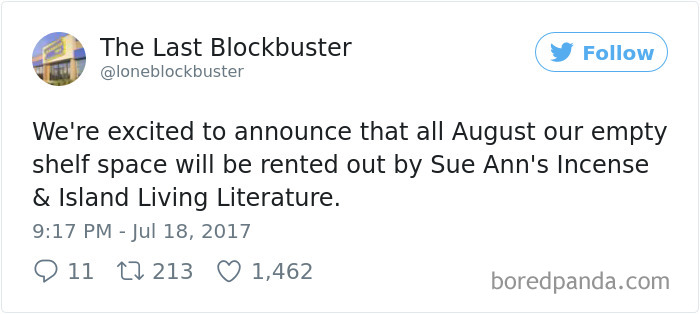 The Last Blockbuster Tweets