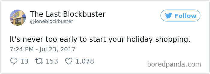 The Last Blockbuster Tweets