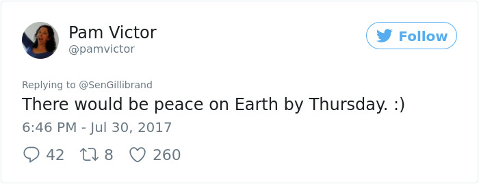 Female Senator Says 50% Of Congress Should Be Women, And This Guy's Comeback Goes Viral Female Senator Says 50% Of Congress Should Be Women, And This Guy's Comeback Goes Viral