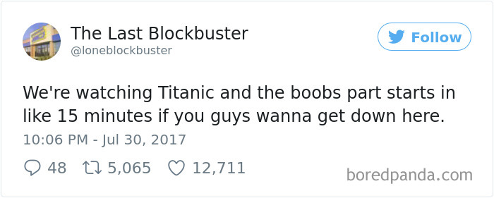The Last Blockbuster Tweets