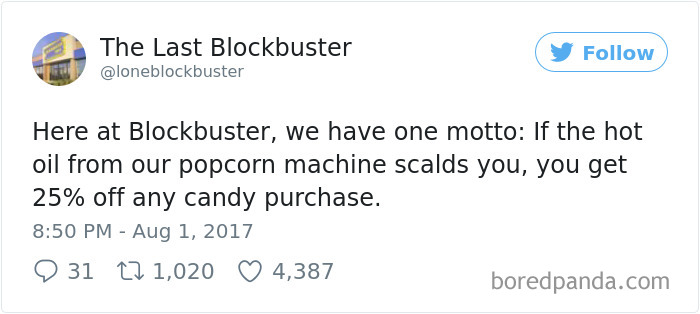 The Last Blockbuster Tweets