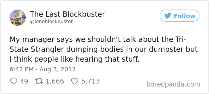 The Last Blockbuster Tweets