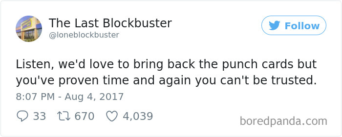 The Last Blockbuster Tweets