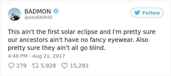 Rapper Says That He Won’t Go Blind By Looking Directly At Solar Eclipse, Regrets It Immediately