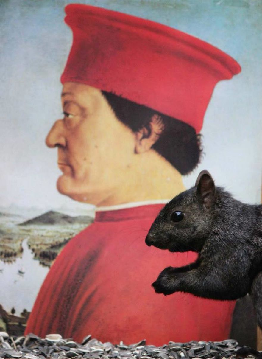 Artist Changes The Backdrop Of Her Birdhouse To Transform The Narrative Of How We View Art. Artist Changes The Backdrop Of Her Birdhouse To Transform The Narrative Of How We View Art.