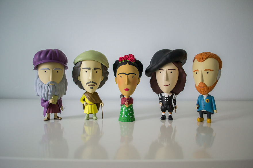 Da Vinci, Vermeer And Rembrandt Turned Into Charming Action Figures