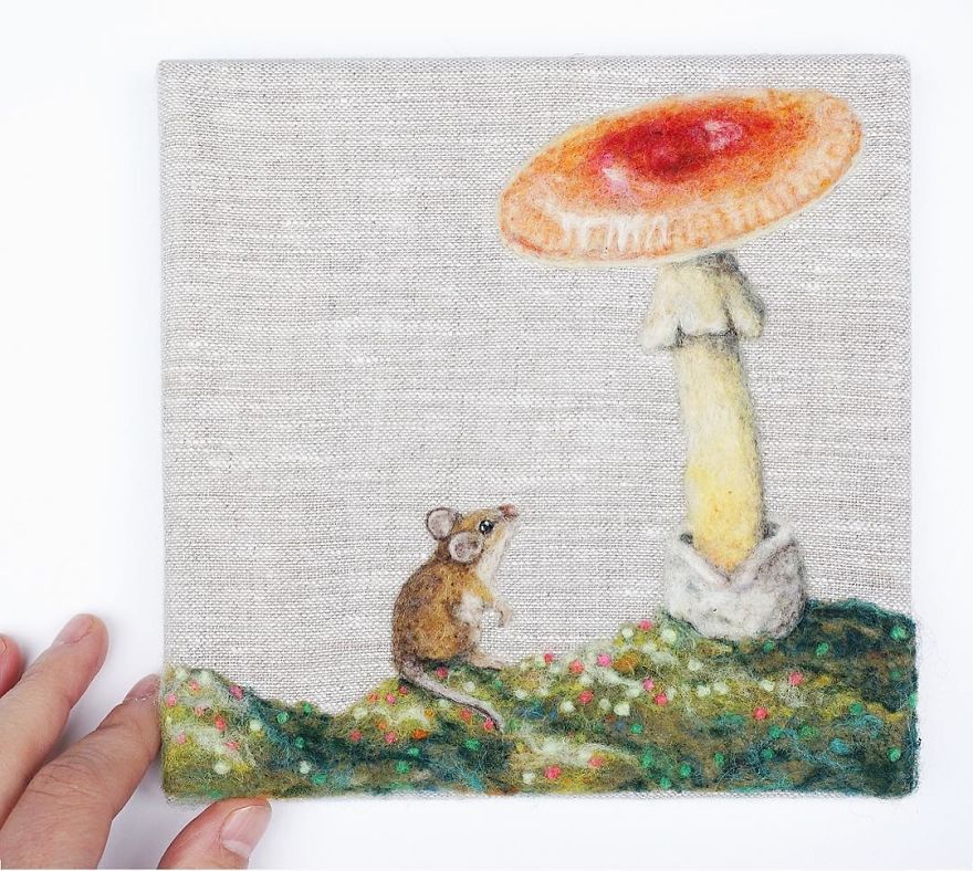 Artist Draws Realistic Portraits Using Embroidery Technique